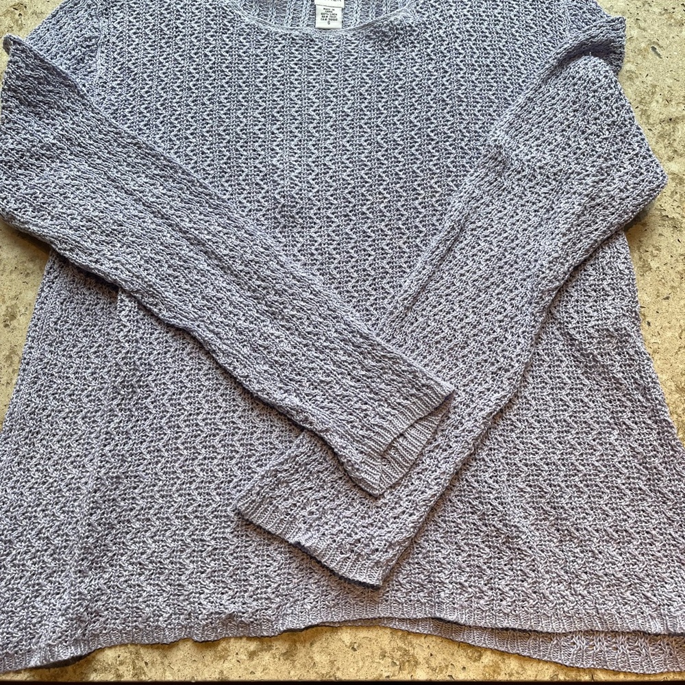 Textured Knit pull over in lavender